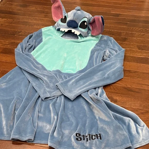 Disney Stitch Hooded Dress Youth Large Spirit Halloween Cosplay Costume - Picture 1 of 11
